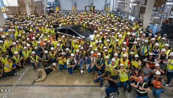 How weeklong factory-wide shutdown at Tesla factory in Austin is used by HR managers for training employe