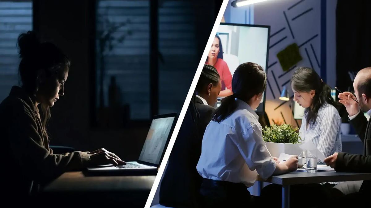 When it comes to wellbeing, what are the pros and cons of working in an office vs from home?