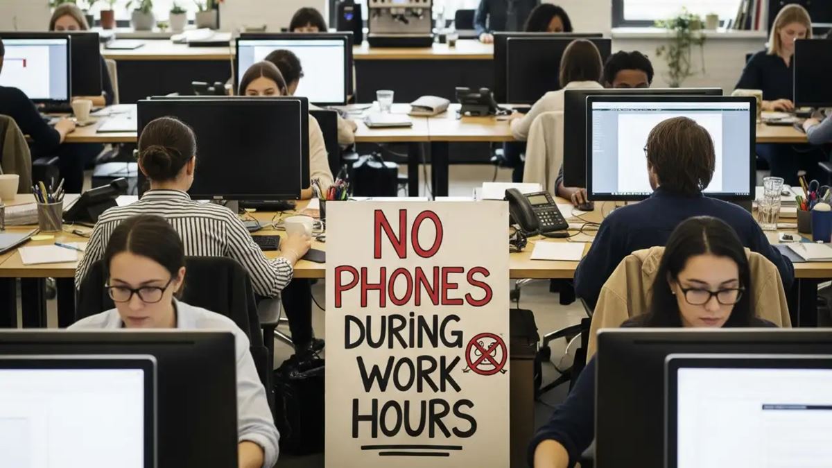 Boss Prohibits ‘Phones During Work Hours’, Ends Up Regretting After Employees Took The Rule To Heart