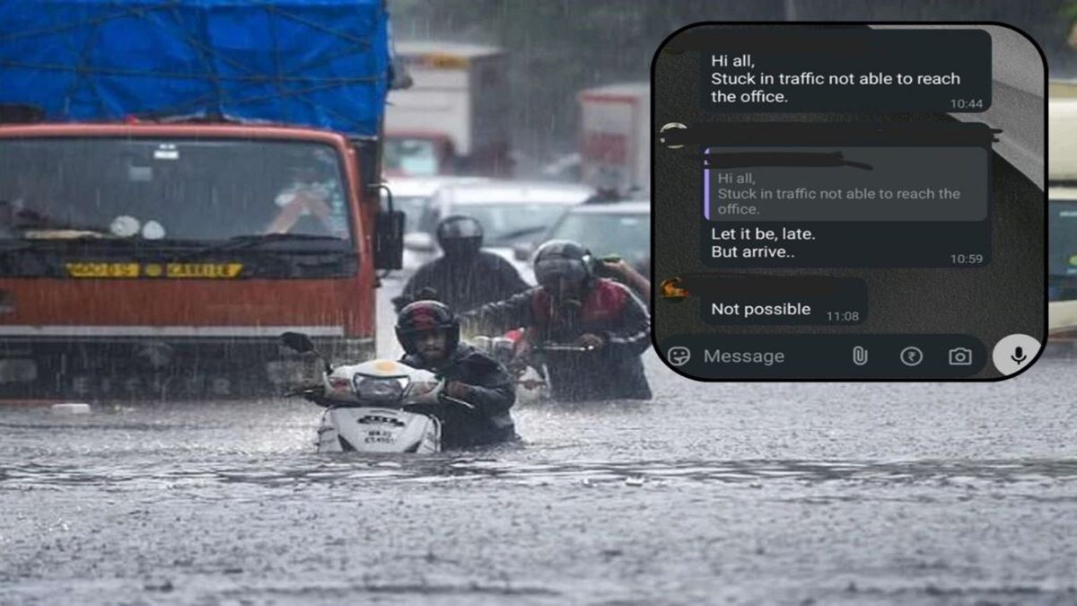 Mumbai Rains: Boss Refuses Work From Home, Employee’s Two-Word Reply Goes Viral