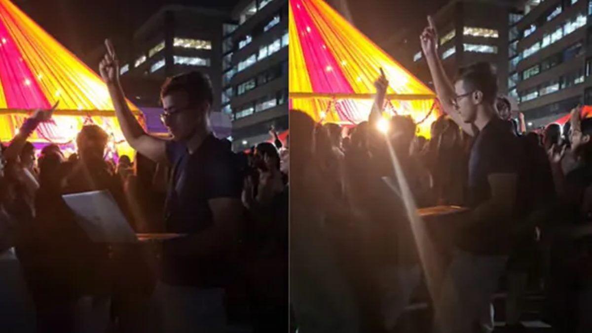 ‘Kaam bhut tha’: Indian employee dances at office Diwali party while working, internet reacts
