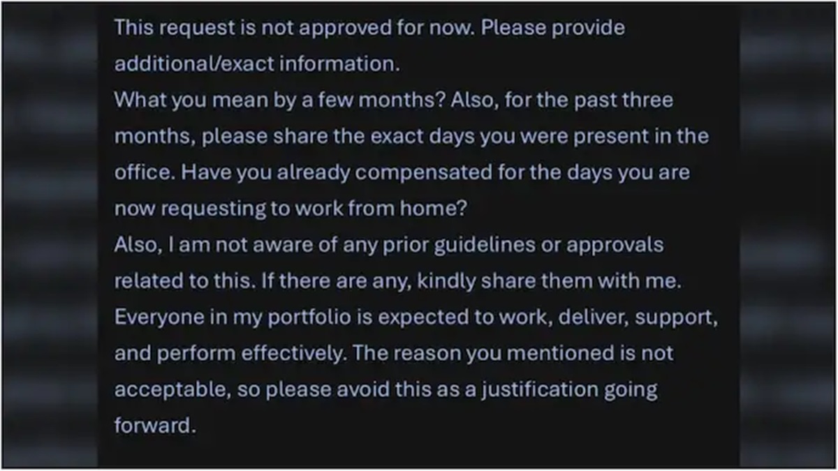 Employee cites family crisis for WFH, manager refuses approval. Reddit reacts