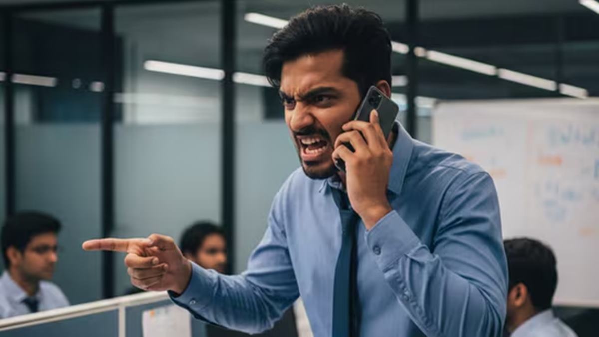 Team lead demands flight booking details as leave proof; employee blocks him in response