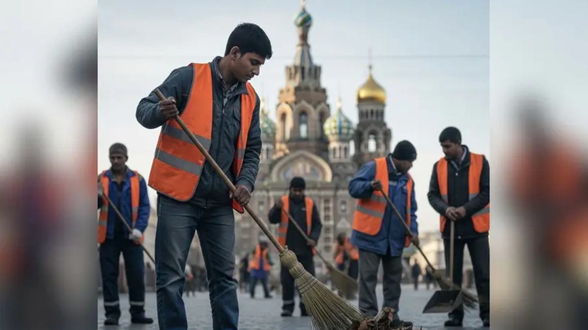 Indian migrants take up street cleaning jobs in Russia; one claims ex-IT, Microsoft experience