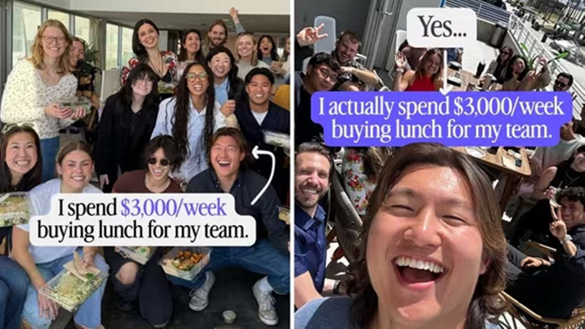 CEO spends $3,000 every week to treat his startup team to lunch: ‘Culture isn’t about unlimited PTO’