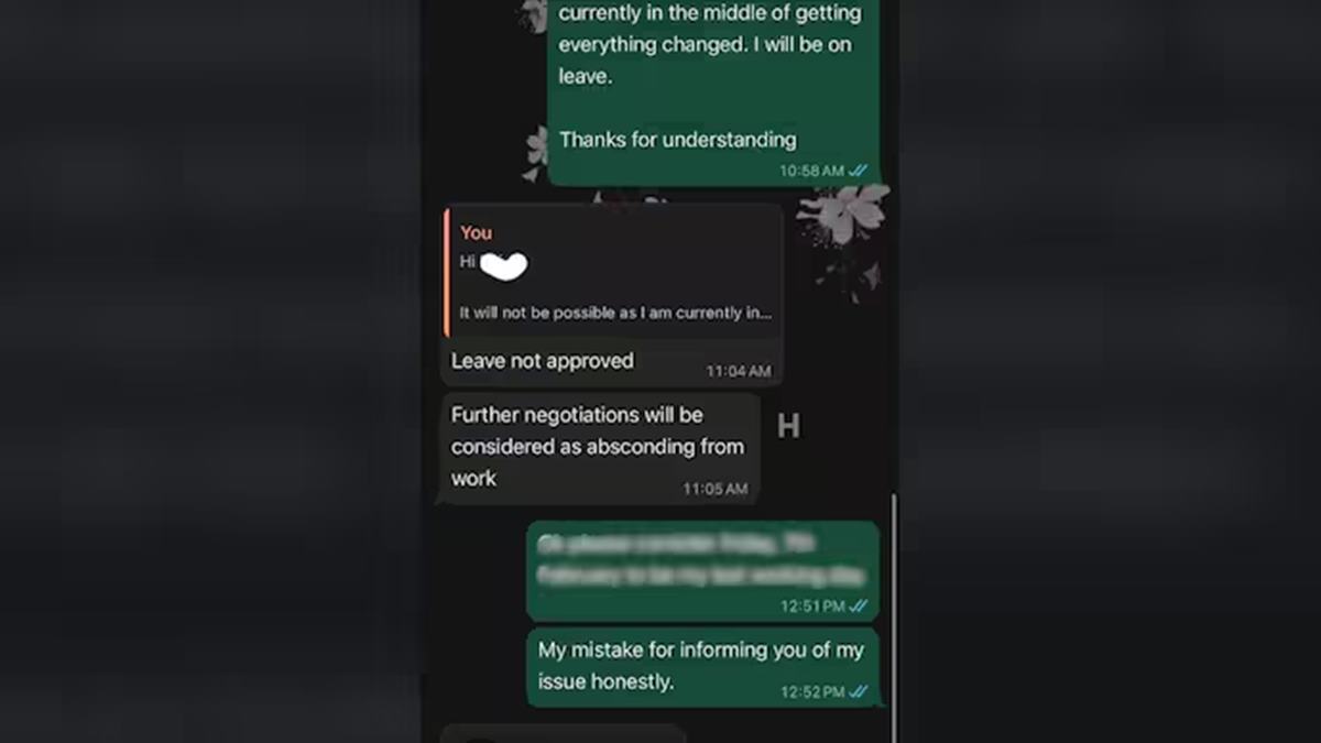 Manager denies employee's leave request. His mic drop reply is viral