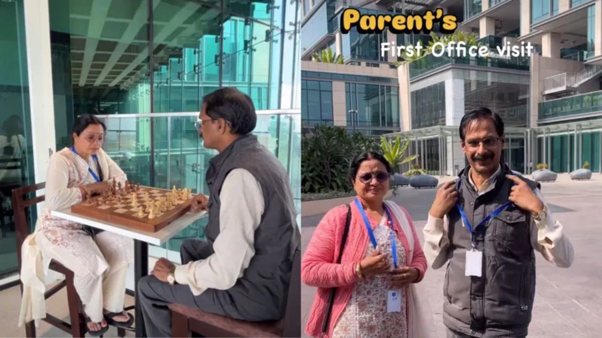 Microsoft techie takes parents on Hyderabad office tour, calls it a ‘dream come true moment’