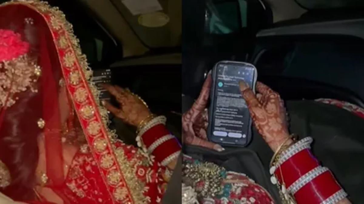 Bride applies for job on wedding day, video goes viral: ‘Dulhan mode on, hustle mode never off’