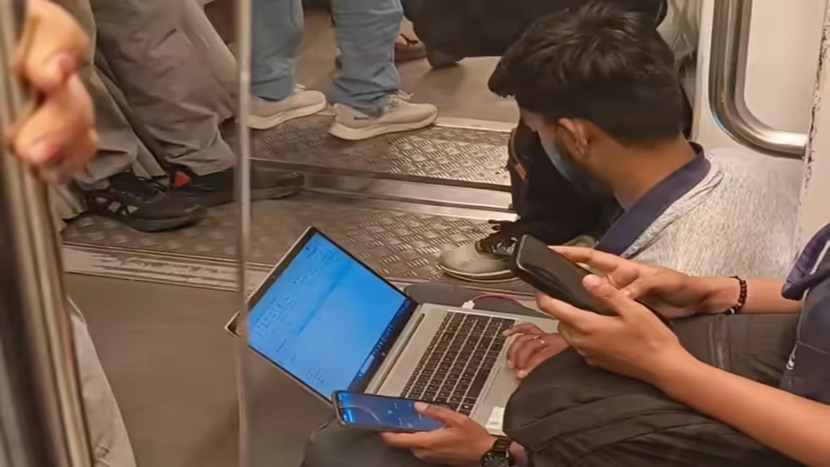 After long workday, employee turns metro floor into office as boss calls: Modern slavery or hustle culture